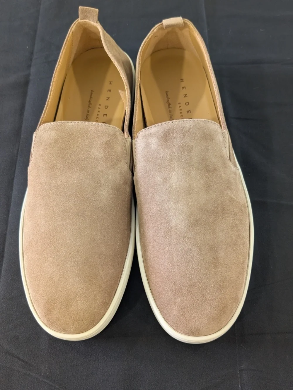 HENDERSON BARACCO Rodi Suede Loafers Men 10 EU 44 Desert Slip On Shoes NWOB